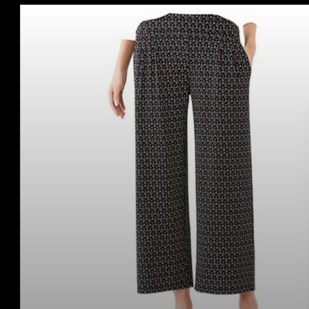 JJill Wearever smoothfit  wide leg crop pants